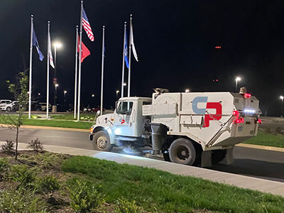 Nashville's official sweeping company truck photo